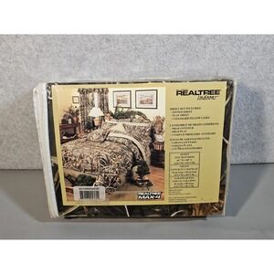 Realtree Max-4 Camo Bedding Queen Sheet Set Rustic Hunting Cabin Farmhouse 4pc